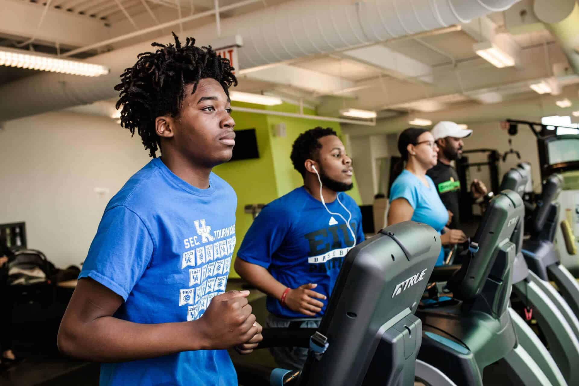 runners on treadmills at Breakthrough Fitness Center