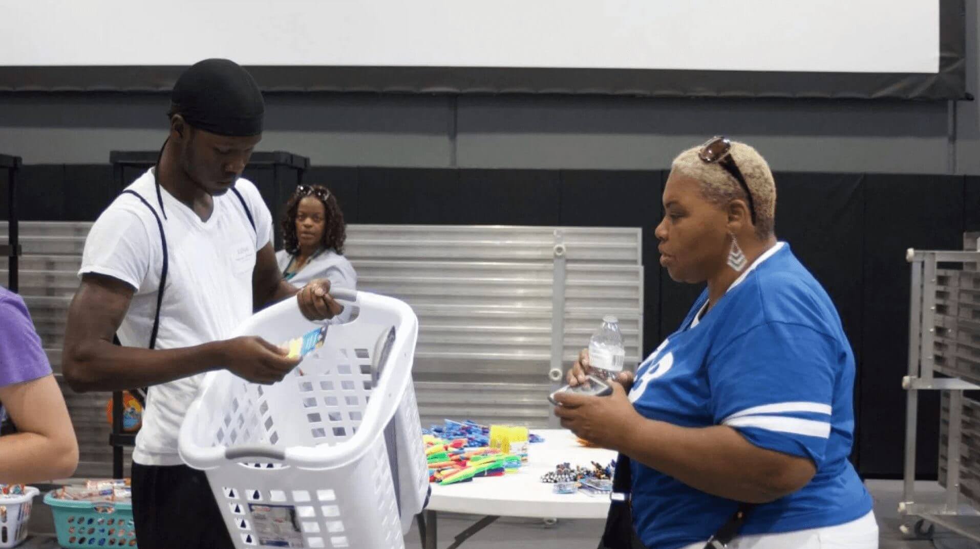 Community members shopping at Breakthrough Trunk Party