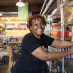 volunteer in fresh market food pantry