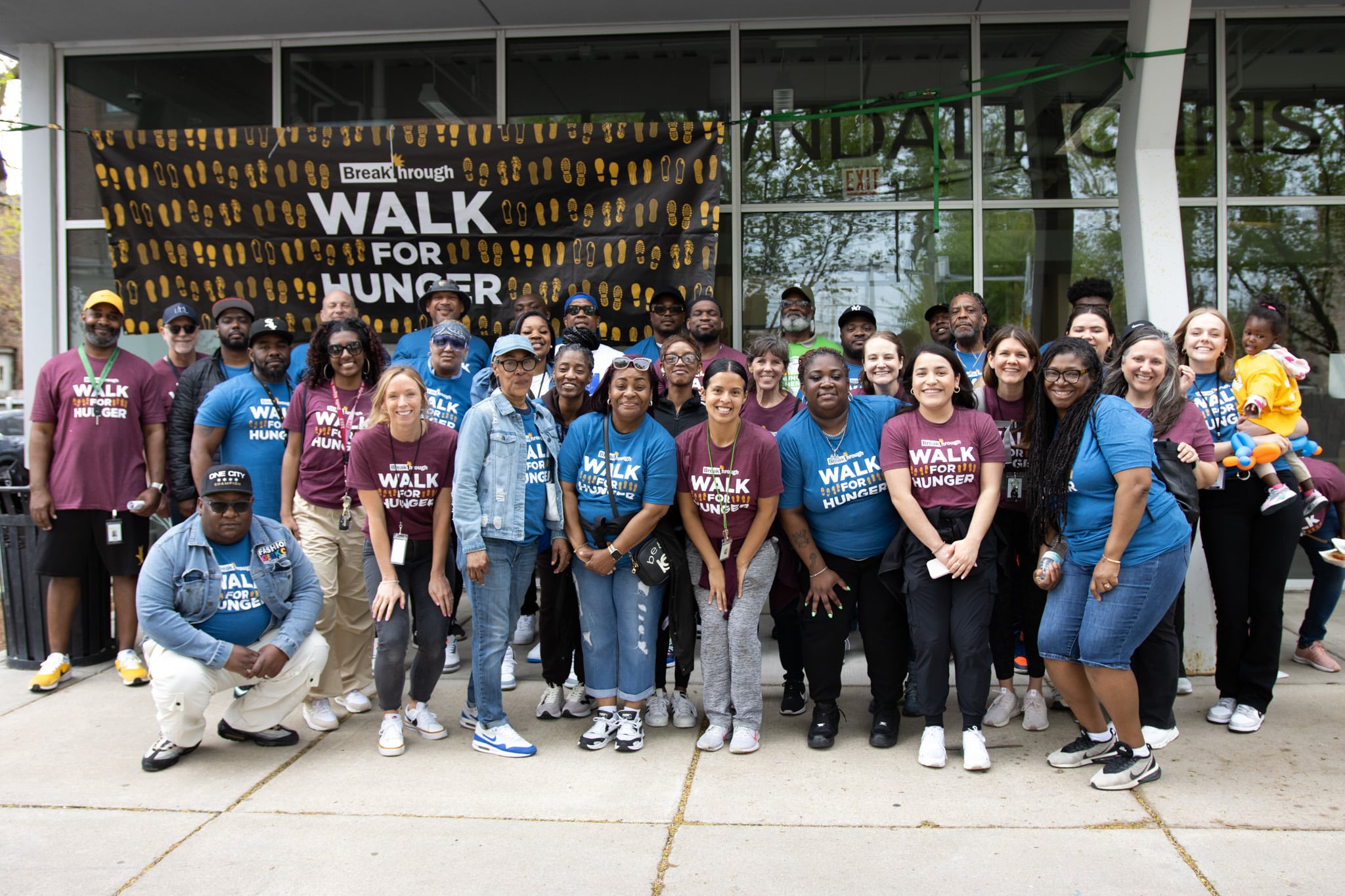 Group of people at the Walk for Hunger